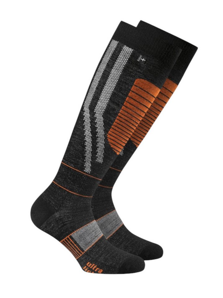 Rohner Socks Skisocken Ultra Light schwarz/orange - 1 Paar von Rohner Socks