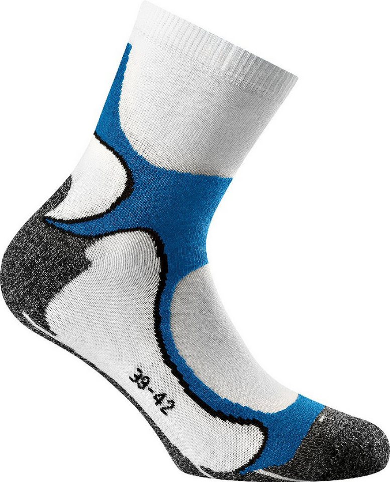 Rohner Socks Socken Next Nordic Walkingsocken weiss/blau - 2 Paar von Rohner Socks