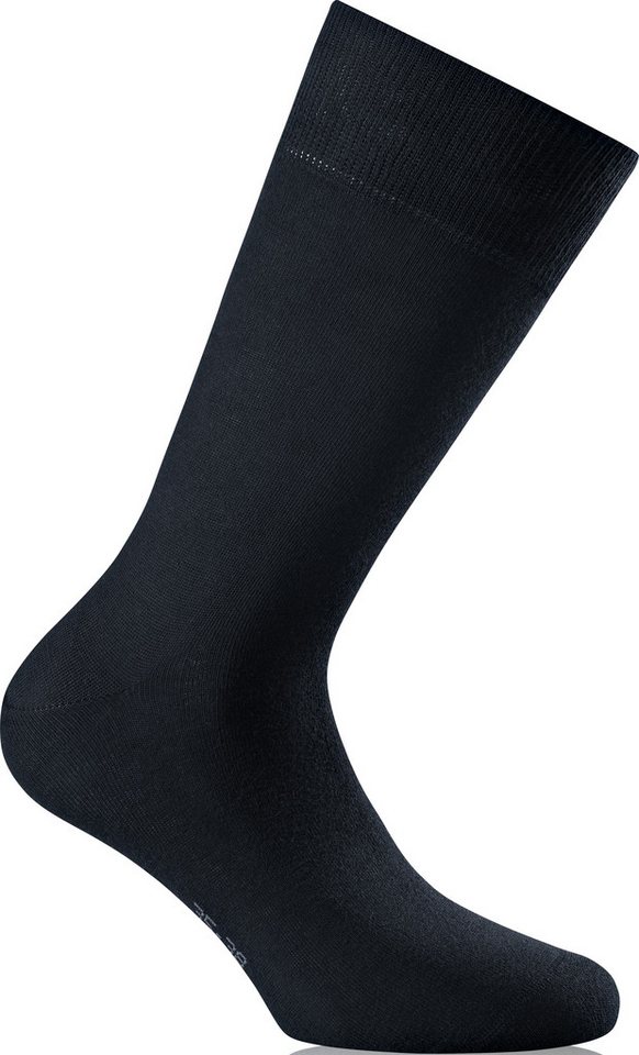 Rohner Socks Socken Tagessocke Basic Cotton Crew marine - 3 Paar von Rohner Socks