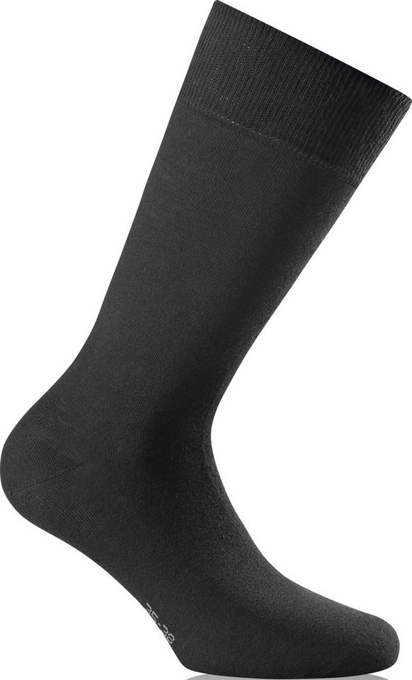 Rohner Socks Socken Tagessocke Basic Cotton Crew schwarz - 3 Paar von Rohner Socks