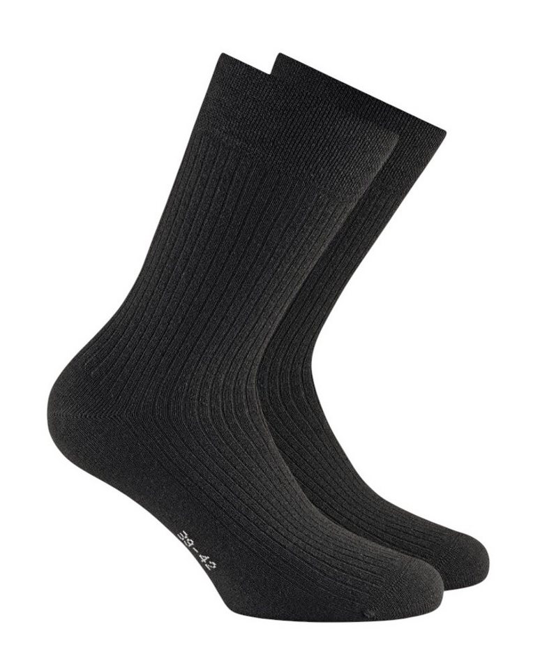 Rohner Socks Socken Tagessocke Casual Texcircle schwarz - 1 Paar von Rohner Socks