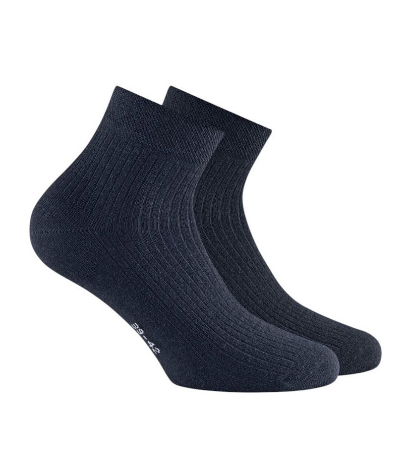 Rohner Socks Socken Tagessocke Quarter Texcircle dunkelmarine - 1 Paar von Rohner Socks