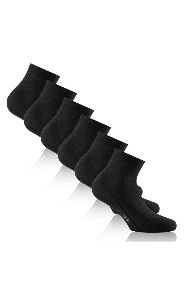 Rohner Socks Socken Tagessocke Sneaker Basic Plus schwarz - 3 Paar von Rohner Socks