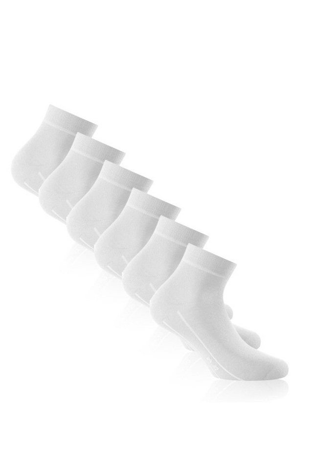 Rohner Socks Socken Tagessocke Sneaker Basic Plus weiss - 3 Paar von Rohner Socks