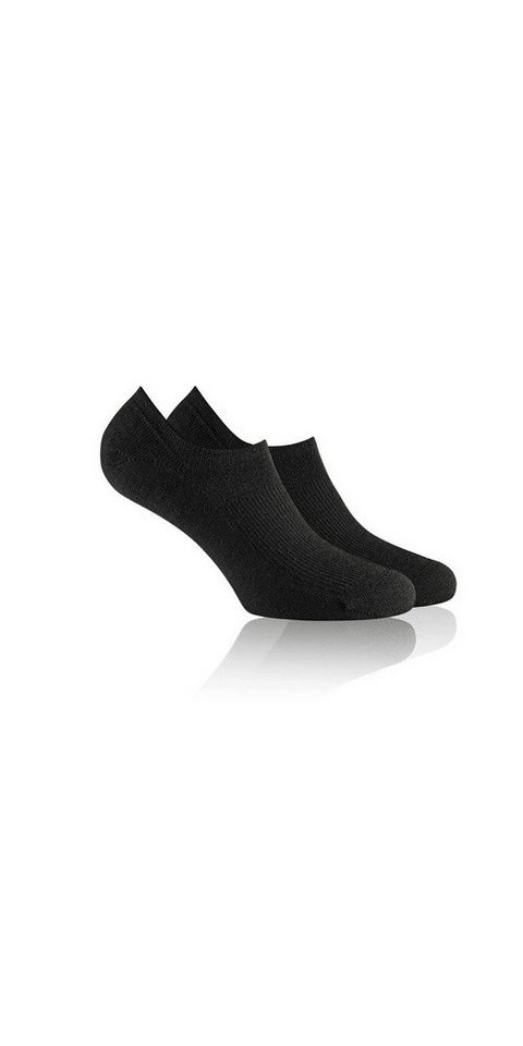 Rohner Socks Socken Tagessocke Sneaker SupeR WO Footie schwarz - 1 Paar von Rohner Socks