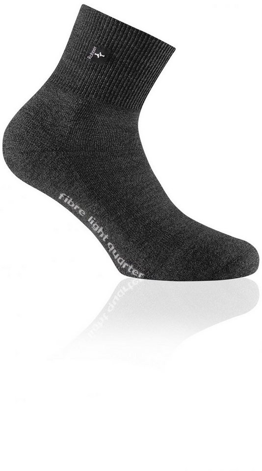 Rohner Socks Socken fibre light quarter anthrazit von Rohner Socks
