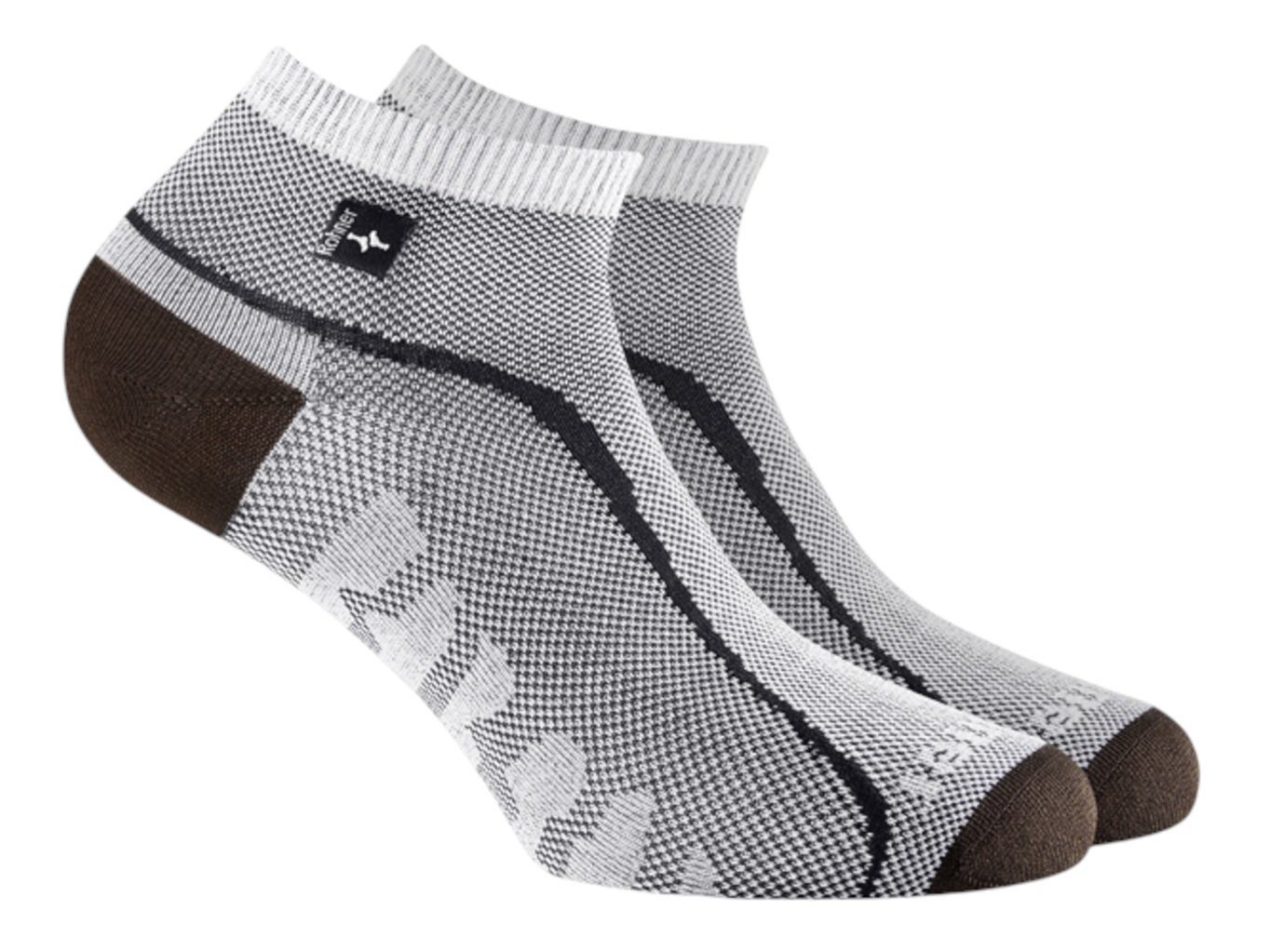 Rohner Socks Sportsocken R-Ultra Light (leicht, perfekte Passform) weiss/grau - 1 Paar von Rohner Socks