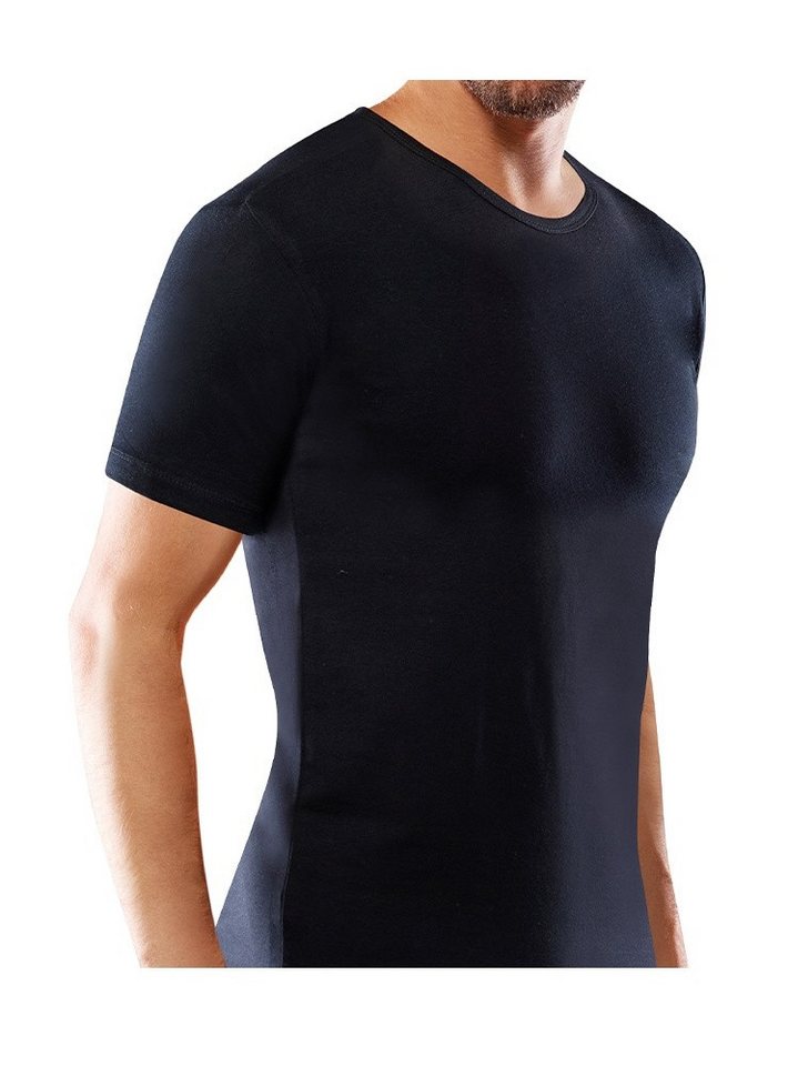 Rohner Socks T-Shirt Basic Turtle-Neck (Baumwolle) Unterwäsche schwarz Herren von Rohner Socks