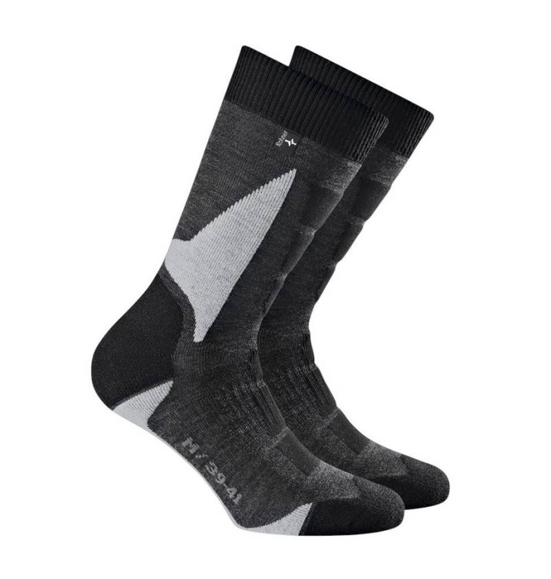 Rohner Socks Wandersocken Back-Country (Merinowollmischgewebe) grau/schwarz/beige - 1 Paar von Rohner Socks