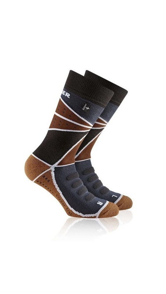 Rohner Socks Wandersocken Copper Trek (Trekking, Baumwolle) dunkelblau/braun - 1 Paar von Rohner Socks