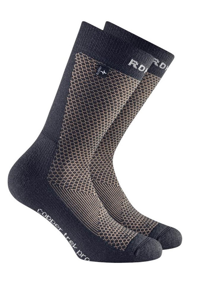 Rohner Socks Wandersocken Copper Trek Pro (antibakteriell, maximaler Fusskomfort) marineblau von Rohner Socks