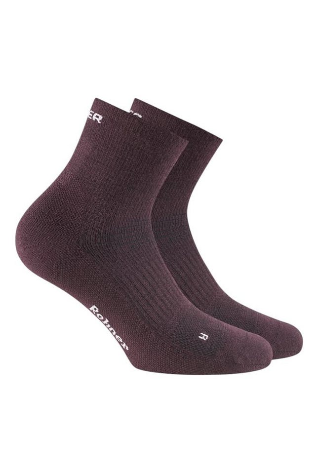 Rohner Socks Wandersocken Dynamic Merino Quarter bordeaux - 1 Paar von Rohner Socks