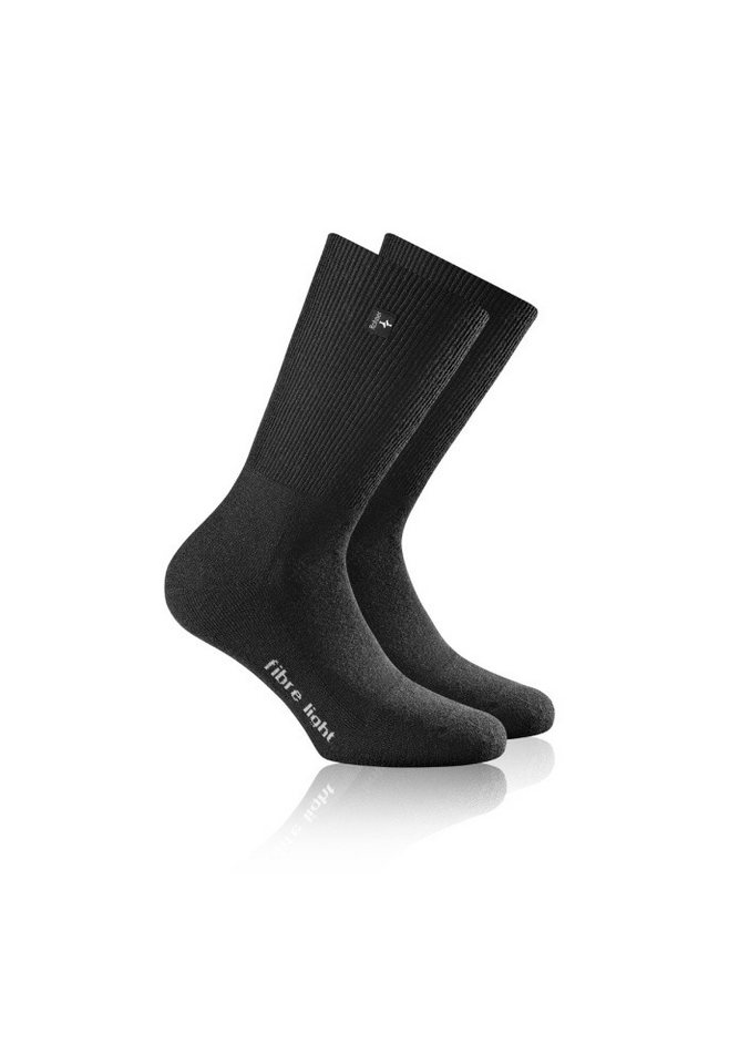 Rohner Socks Wandersocken Fibre Light SupeR (Merinowolle) schwarz - 1 Paar von Rohner Socks