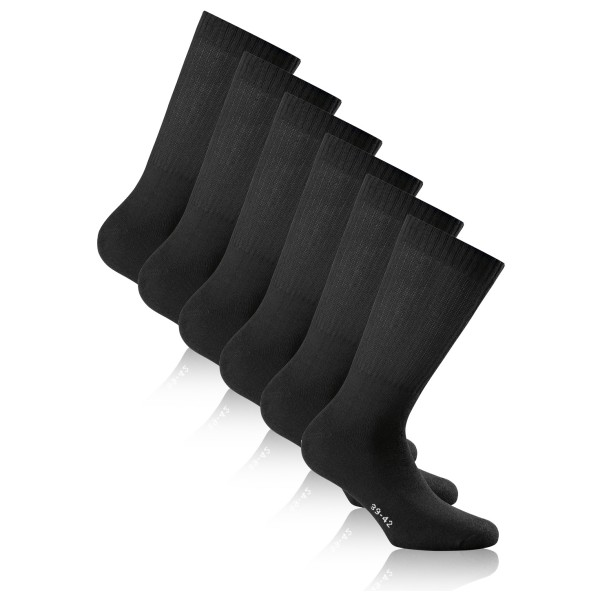 Rohner - Basic Sport 3er Pack - Multifunktionssocken Gr 47-50 schwarz von Rohner