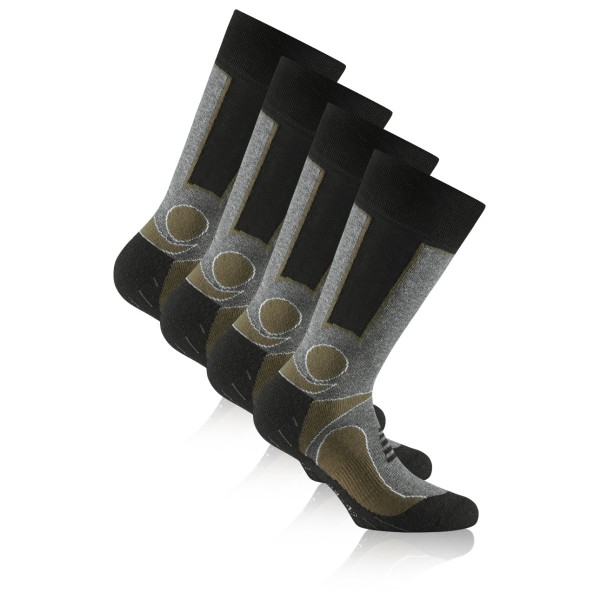 Rohner - Basic Trekking 2er Pack - Wandersocken Gr 39-42 schwarz von Rohner