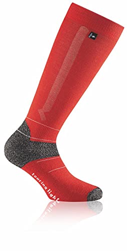 Rohner Sac Touring Light Rot - Leicht gepolsterte funktionelle Wintersport Socken, Größe EU 42-44 - Farbe Rot von Rohner