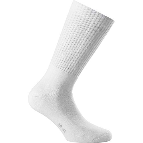 Rohner Sport 3-pack Weiß - Komfortable vielseitige Baumwoll Sportsocken, Größe EU 39-42 - Farbe White von Rohner