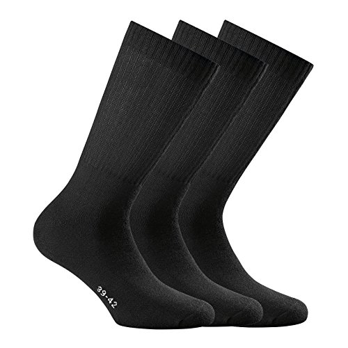 Rohner advanced socks Sport 3er Pack Socken, black, EU 43-46 von Rohner