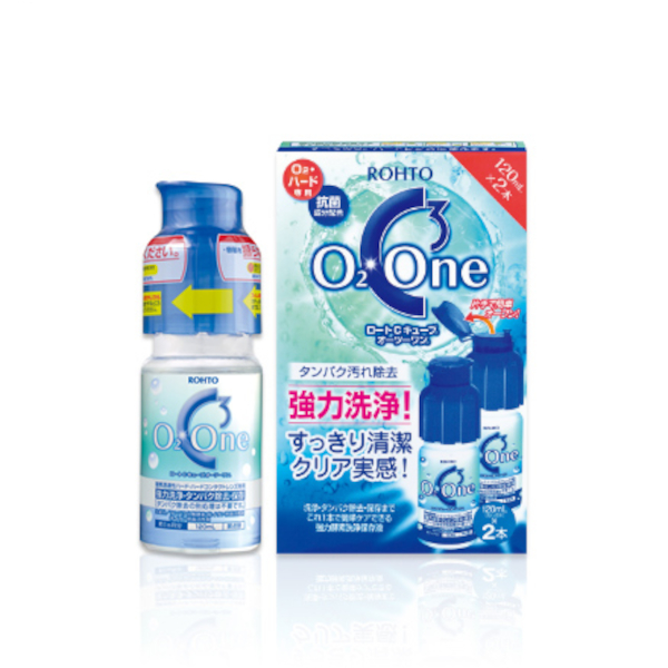 Rohto Mentholatum  - C Cube O2 One For O2 & Hard Contact Lenses - 120ml x 2pcs von Rohto Mentholatum