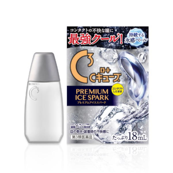 Rohto Mentholatum  - C Cube Premium Ice Spark Eye Drops - 18ml von Rohto Mentholatum