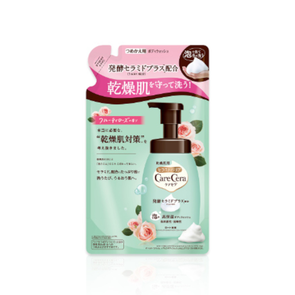 Rohto Mentholatum  - Care Cera High Moisturizing Foam Body Wash Refill - 385ml - Fruity Rose von Rohto Mentholatum