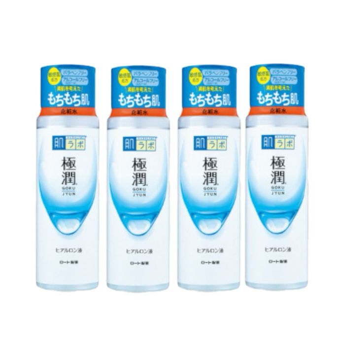 Rohto Mentholatum - Hada Labo Gokujyun Hyaluronic Acid Lotion - Moist - 170ml (4ea) Set von Rohto Mentholatum