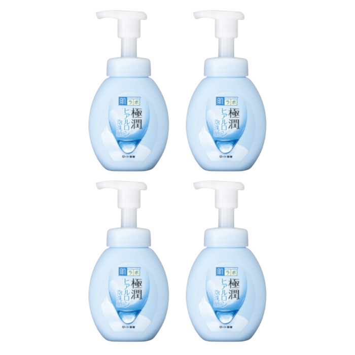 Rohto Mentholatum - Hada Labo Gokujyun Hyaluronic Face Foaming Cleanser - 160ml (4ea) Set von Rohto Mentholatum