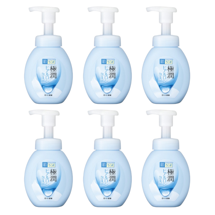 Rohto Mentholatum - Hada Labo Gokujyun Hyaluronic Face Foaming Cleanser - 160ml (6ea) Set von Rohto Mentholatum