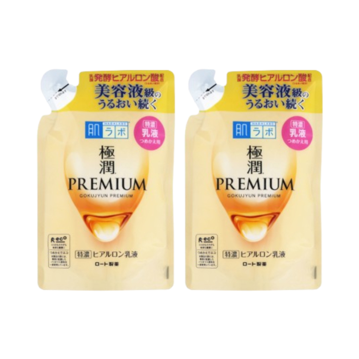 Rohto Mentholatum - Hada Labo Gokujyun Premium Emulsion Refill 2020 Edition - 140ml (2ea) Set von Rohto Mentholatum