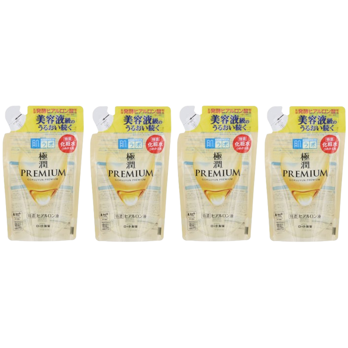 Rohto Mentholatum - Hada Labo Gokujyun Premium Lotion Refill 2020 Edition - 170ml (4ea) Set von Rohto Mentholatum