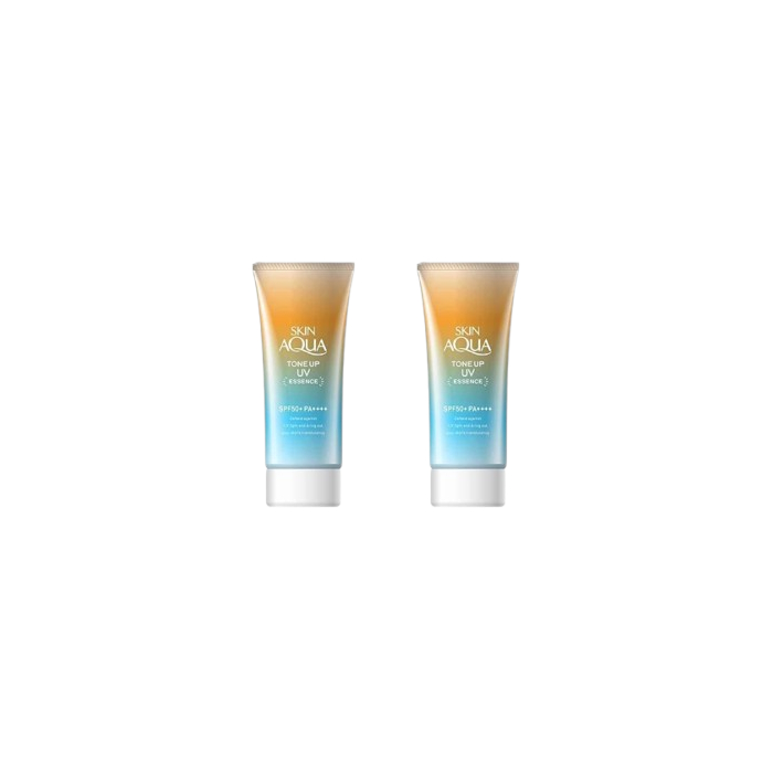Rohto Mentholatum - Skin Aqua Tone Up Essence Latte Beige SPF50+ PA++++ - 80g (2ea) Set von Rohto Mentholatum