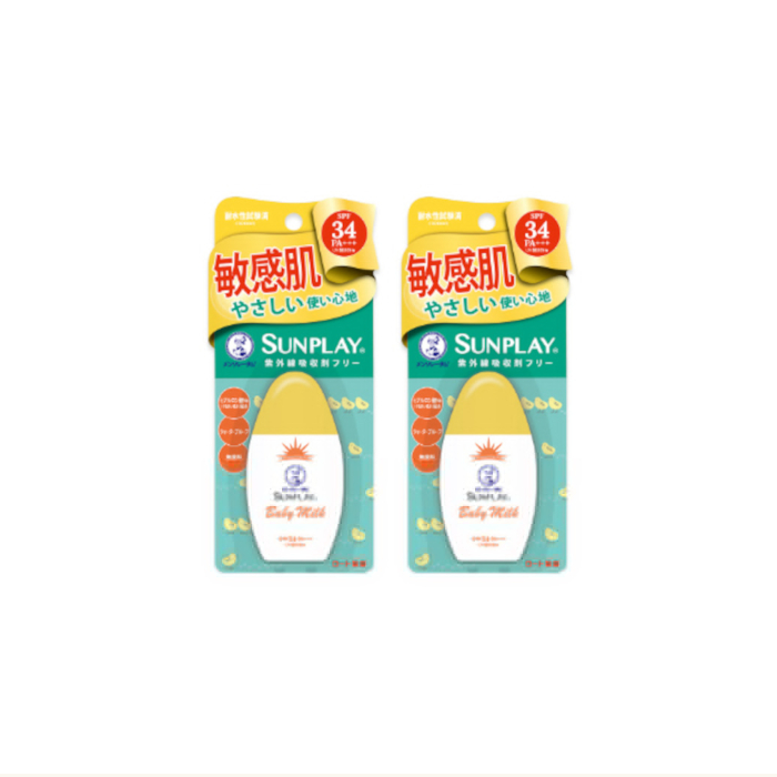 Rohto Mentholatum Sunplay Baby Milk SPF34 PA+++ - 30g (2ea) Set von Rohto Mentholatum