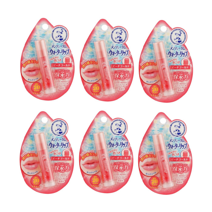 Rohto Mentholatum - Water Lip Colour Balm SPF 20 PA++ - 1pc - Peach Gold (6ea) Set von Rohto Mentholatum