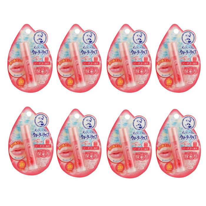 Rohto Mentholatum - Water Lip Colour Balm SPF 20 PA++ - 1pc - Peach Gold (8ea) Set von Rohto Mentholatum