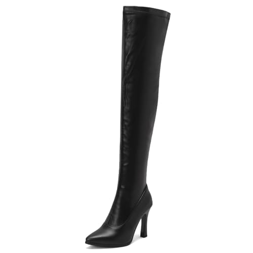 Roimaash Mode Stretch Overknee Pull-On Elastisch Thigh Hohe Stiefel Pointed Toe Block Heels Abend Party Dress Lange Stiefel Black Plus Size 45 Roimaash Mode Stretch Overknee Pull-On Elastisch Thigh Hohe Stiefel Pointed Toe Block Heels Abend Party Dress Lange Stiefel Black Plus Size 45 von Roimaash