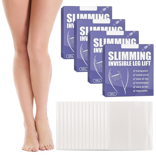 Cellulite Patches 4 Stück Instant Thigh Lifting Transparente Klebestreifen Oberschenkelstraffungen Formt Beine Sofortige Elastizität Glättet Cellulite und Schlaffe Haut für Mädchen von Roinaid