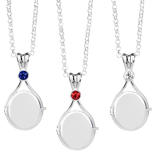 H20 Plötzlich Meerjungfrau Kette 3 PCS - Flosse Kette Geschenk für Damen und Mädchen (Blau Rot Weiß) von Roinaid