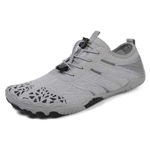 Rojeam Badeschuhe Damen Herren Strandschuhe Wasserschuhe Aqua Barfußschuhe Leicht Grau 39 EU Rojeam Badeschuhe Damen Herren Strandschuhe Wasserschuhe Aqua Barfußschuhe Leicht Grau 39 EU von Rojeam