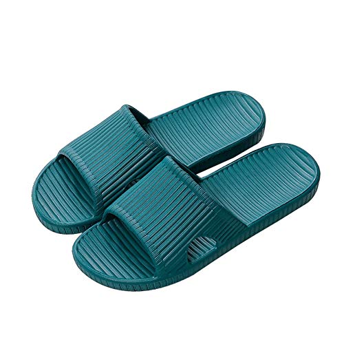 Rojeam Badeschuhe Herren Damen Schlappen Eva Sommer Pantoletten Badelatschen Hausschuhe Badeschlappen Slides Grün 41/42 EU von Rojeam