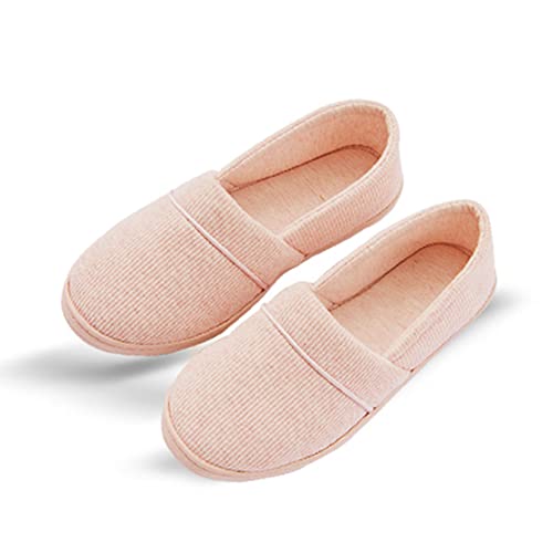 Rojeam Hausschuhe Damen Baumwolle Warme Pantoffelen rutschfest Weiche Herbst und Winter Kuschelige Home Slippers 38 EU (Hersteller Größe 240) von Rojeam