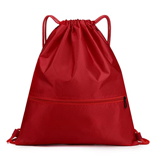 Rojeam Kordelzug-Rucksack, Sporttasche, leichte Turnbeutel, String-Beutel, Kordelzug, Aufbewahrungstaschen, Cinch-Taschen von Rojeam