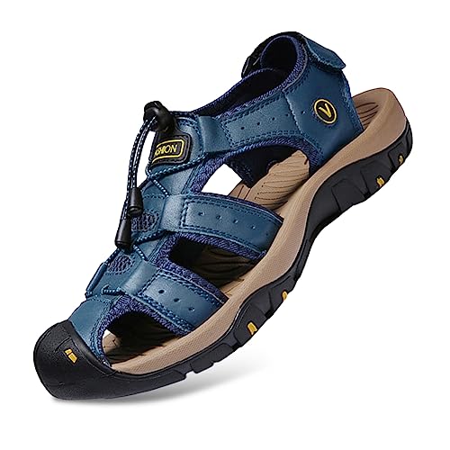 Rojeam Herren Sandalen Sommer Wandersandale Beach Sandalen Trekkingschuhe Sport Outdoor Wanderschuhe Trekkingsandalen von Rojeam