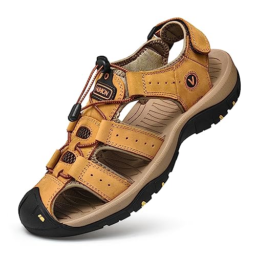 Rojeam Herren Sandalen Sommer Wandersandale Beach Sandalen Trekkingschuhe Sport Outdoor Wanderschuhe Trekkingsandalen von Rojeam