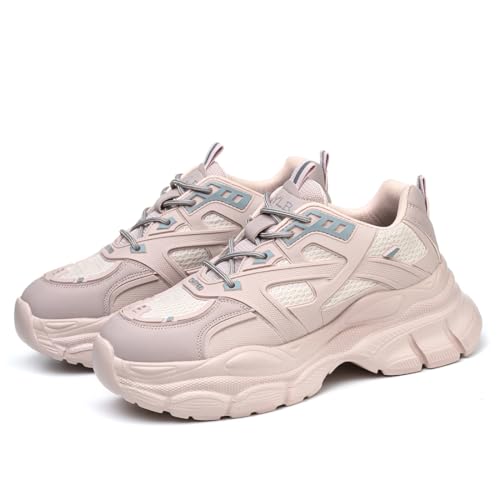 Rojeam Sicherheitsschuhe Damen Arbeitsschuhe mit Stahlkappe Stahlkappenschuhe Atmungsaktiv Rosa 37 EU von Rojeam