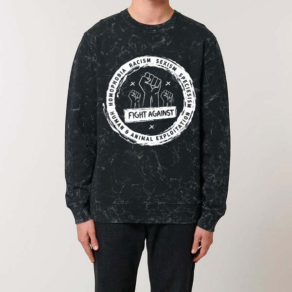 Róka - fair clothing LIMITIERT Splatter Pullover unisex "fight against" von Róka - fair clothing