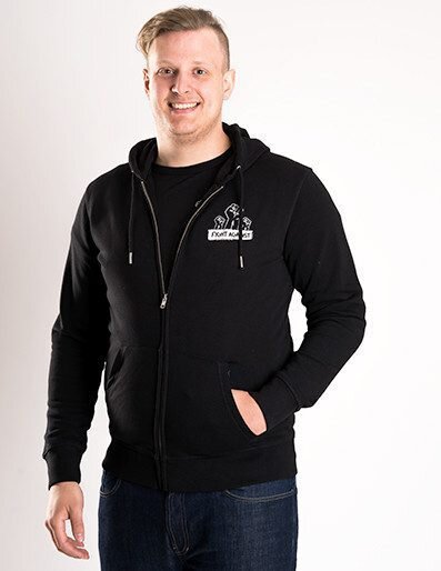 Róka - fair clothing "fight against" - Zip-Hoodie Unisex von Róka - fair clothing