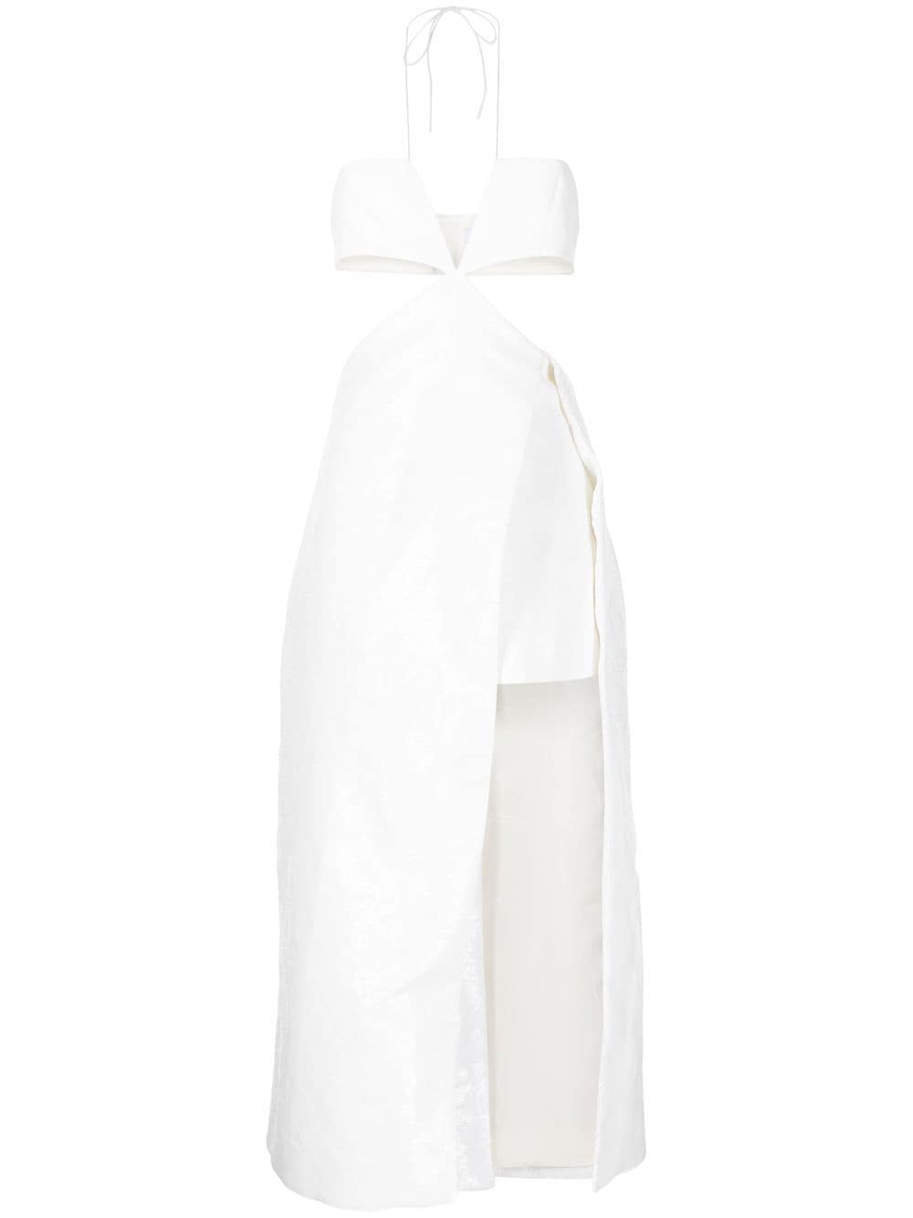 Rokh Kleid mit Pailletten - Weiß von Rokh