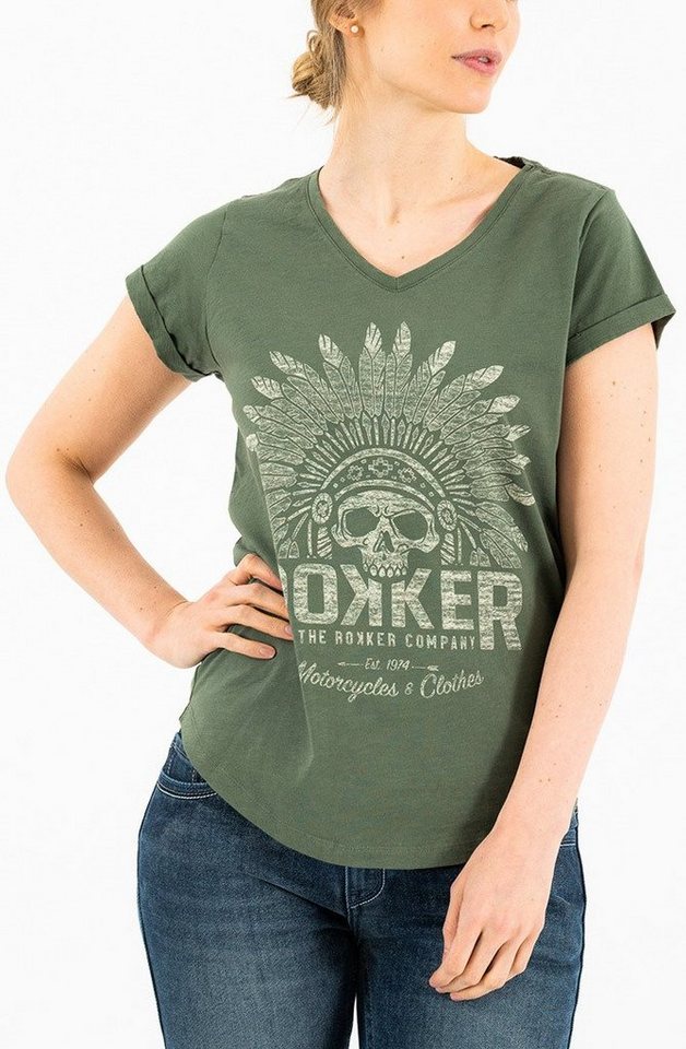 Rokker T-Shirt Indian Bonnet Damen T-Shirt von Rokker