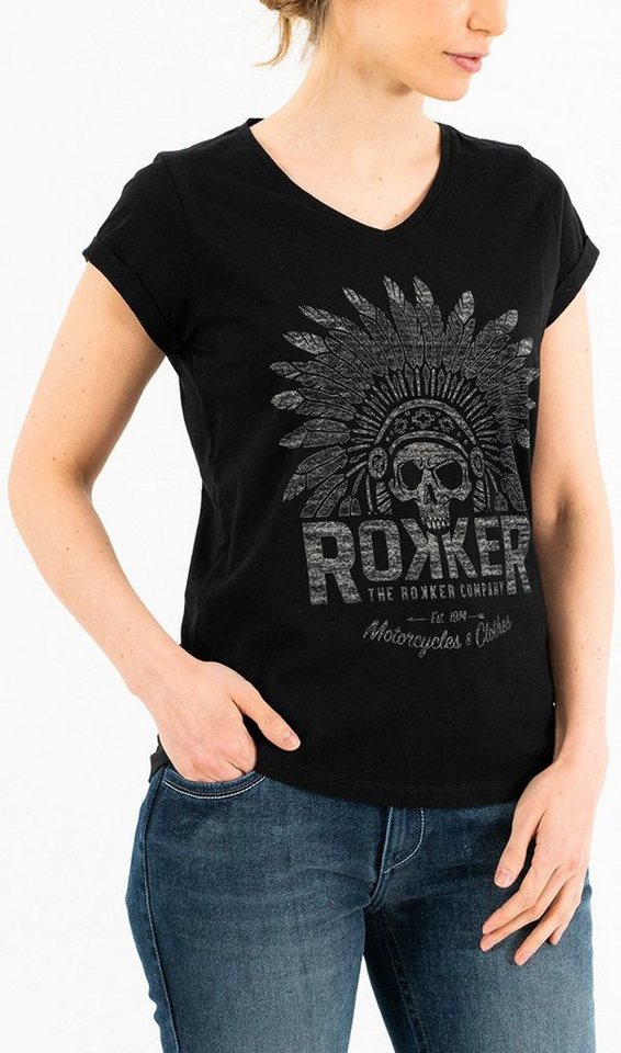 Rokker T-Shirt Indian Bonnet Damen T-Shirt von Rokker