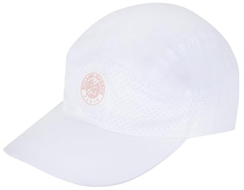 Roland Garros Performance-Cap für Damen, offizielle Kollektion, verstellbare Größe, weiß, One size von ROLAND GARROS